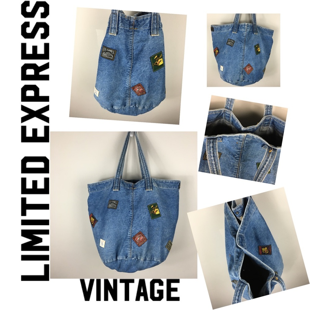 VINTAGE 80's RARE LIMITED EXPRESS Hobo Jean Bag